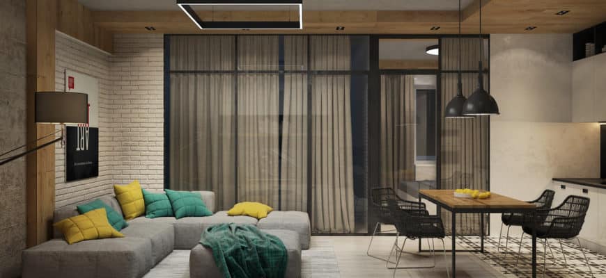 house interior 2021 industrial chic style apartment